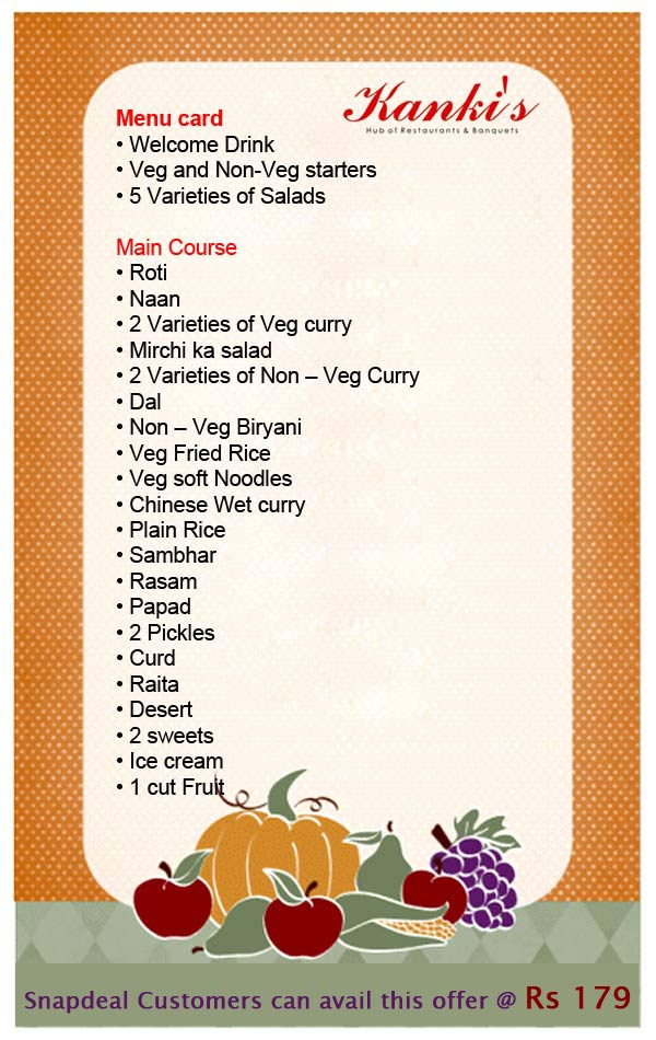 kanki menu