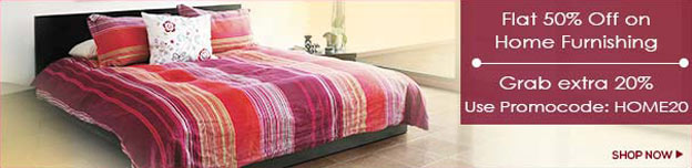  Home Furnishing: Flat 50% Off