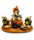 Earth Ganesha Worshipping Shiva Artefact