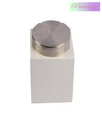 Plumeria Contemporary Design White Ceramic Kitchen Canister