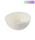 Plumeria Beautiful White Ceramic Serving Bowl