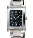 Casio Shiny Steel Black Dial Watch
