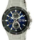 Casio Shimmery Blue Edifice Chrono Watch
