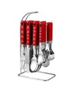 Elegante Deep Red Cutlery Set - 25 Pcs