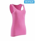 Domyos Body Tank Pink Sleeveless Innerwear