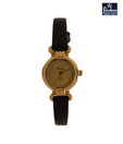 Rochees Sleek Black Leather Watch