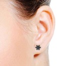 Revlis Lovely Marcasite Sterling Silver Stud Earrings