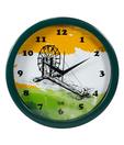 Clok Indian Flag With Charkha Wall Clock