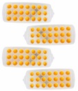 Polo Set of 4 Yellow Ice Trays