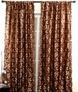 Deco Window Brown Tassel Lace Door Curtain