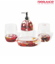 Freelance Red & Orange Bathroom Set