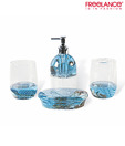 Freelance Set of Four Pcs Blue Bathroom Set