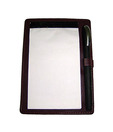 Essart Cherry Leather Pad Cover With Paper Without Pen (pack of 2)