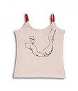 Unamia White Kite Spaghetti Top For Kids