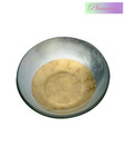 Plumeria Silver & Gold Finish Round Glass Bowl