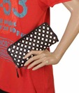 Oestrogen Checkered Brown-Black Clutch