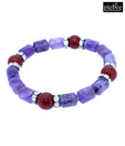 Piebee Amethyst & Carnelian Lucky Charm Bracelet