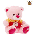 Dimpy Stuff Pink Bear In Shirt Soft Toy-38 cm
