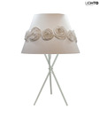 LightO Tripod Stand With Fabric Shade-White