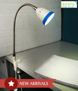 Renata LED Blue Clamp Light