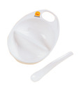 PiyoPiyo Cereal Feeding Bowl & Spoon-White