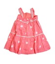 Catmoss Cotton Pink and Yellow Dress For Kids