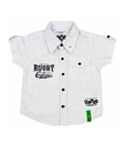 Palm Tree Cotton White Shirt For Kids