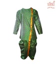 Kilkari Vibrant Green Angarkha Dhoti-Kurta For Kids For Kids