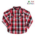 Nauti Nati Red & Black Checks Shirt For Kids