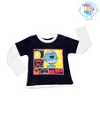 Nauti Nati Red & Navy Blue Bubble Dress For Kids For Kids