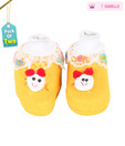 Isabelle Yellow Teddy Infant Booties Pack of 2 For Kids