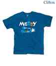 Clifton Blue Messy T-Shirt