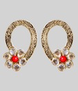 Agastya Golden Paisley Earrings