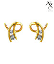 AG Diamond Fancy Curve Earrings