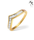 AG 11 Diamonds Solid Band Ring