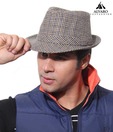 Alvaro Attractive Beige & Black Checkered Hat