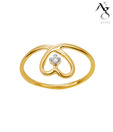 AG Fancy Heart Diamond Ring