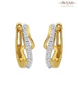 Avsar Gold & Diamond Designer Earrings