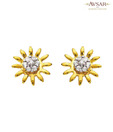 Avsar Gold & Diamond Sunny Earrings