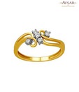 Avsar Charismatic Gold & Diamond Ring