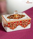 Aapno Rajasthan Hand Painted Marble Jewellery Box