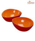 Aapno Rajasthan Orange Serving Bowl Set