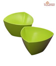 Aapno Rajasthan Green Triangular Serving Bowl Set