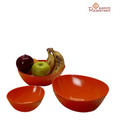 Aapno Rajasthan Thai Melamine Orange Serving Bowl Set