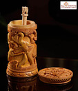Aapno Rajasthan Carved Elephants Cigarette Holder