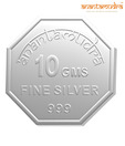 Anantamudra 10g 24 kt Certified Ganesha Silver Coin In 999 Purity