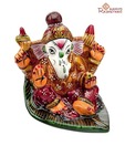 Aapno Rajasthan Hand Painted Enamelled Metal Ganapati_11