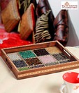 Aapno Rajasthan Glass Framed Wooden Tray