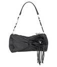 1Bolzo Black Satin V11545 Clutch