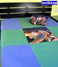 meSleep Beautiful Taffeta Silk Digital Bed Cover